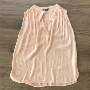 Peach Sleeveless Blouse